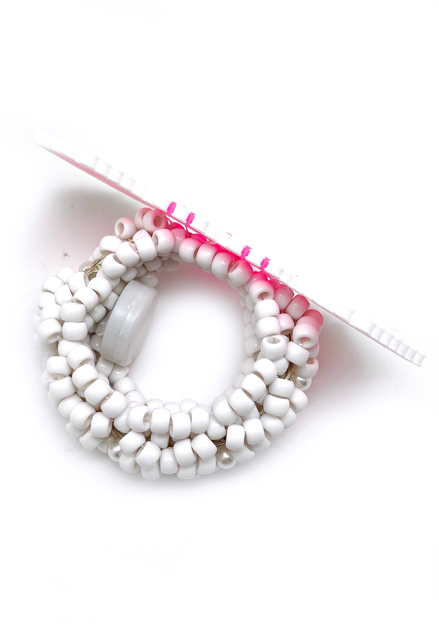 Cyber Hearts Light Up Pendant Rave Kandi Bracelet