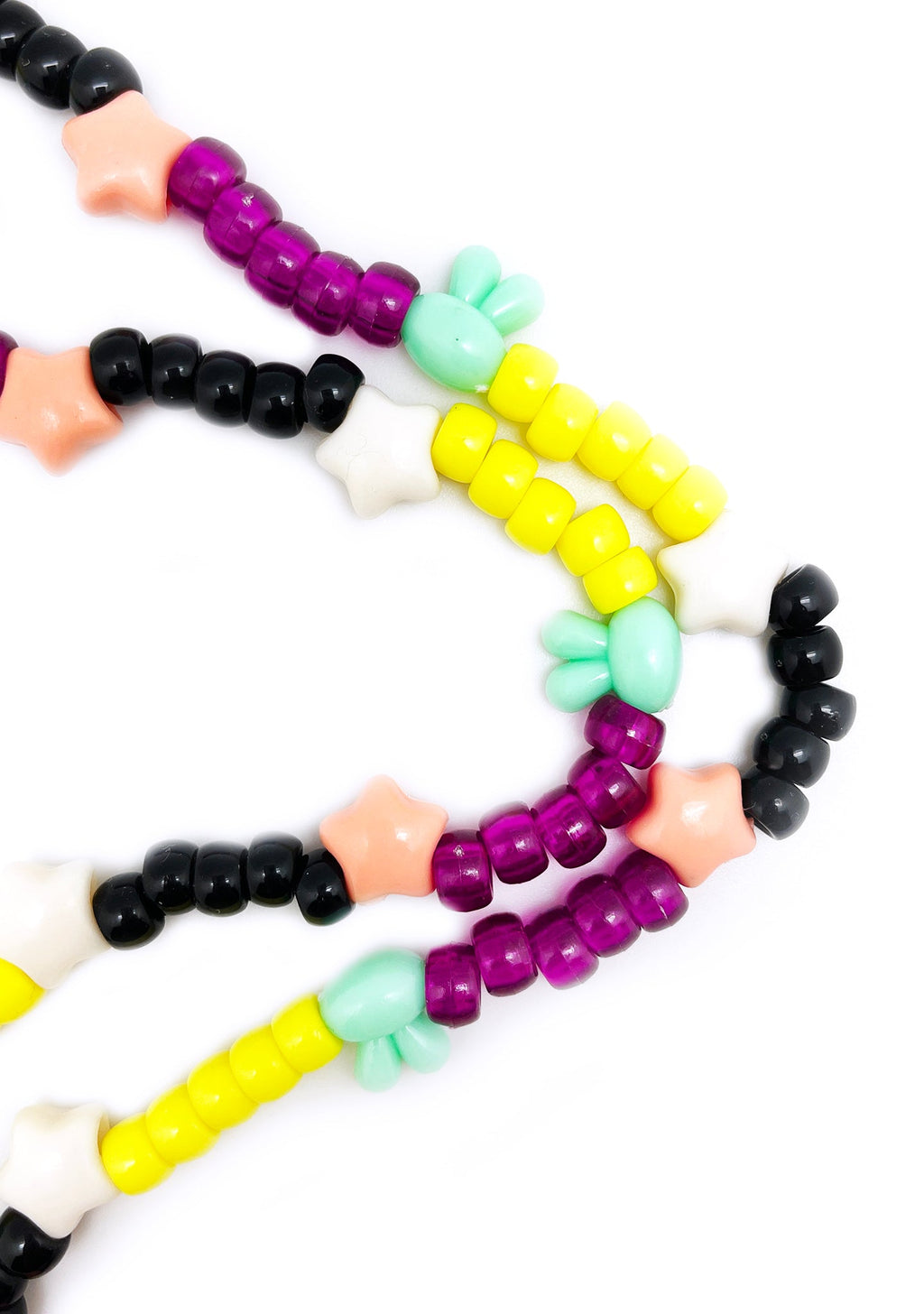  Disko Kiss Lips Rave Kandi Necklace