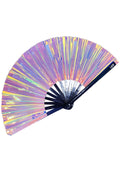  Electric Storm Iridescent Fluid Rave Fan