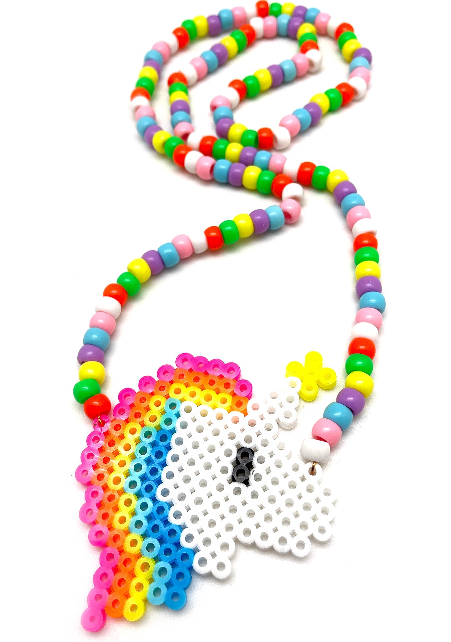  Electric Unicorn Rave Kandi Necklace