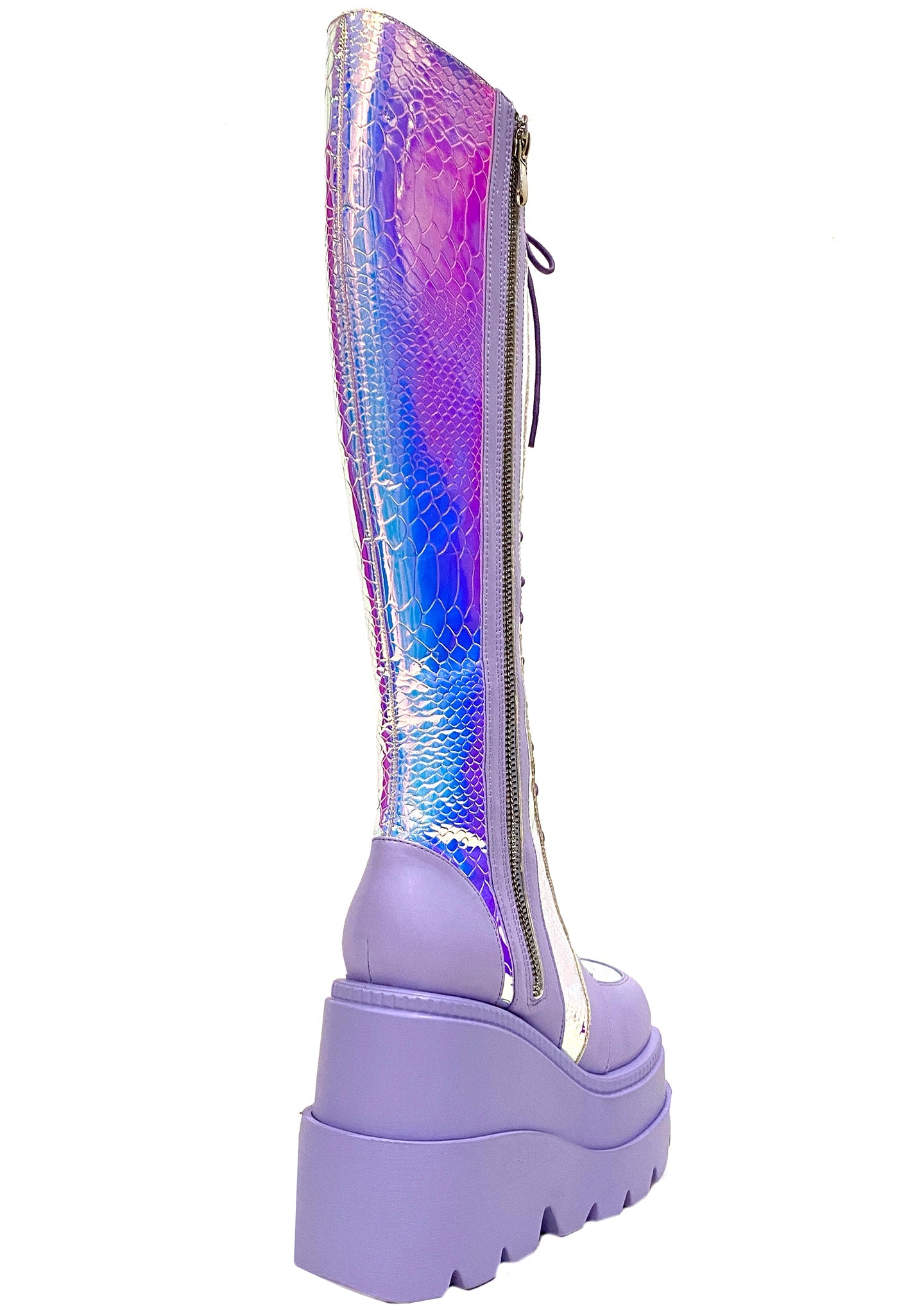  Fairy Kiss Hi Lavender Platform Boots