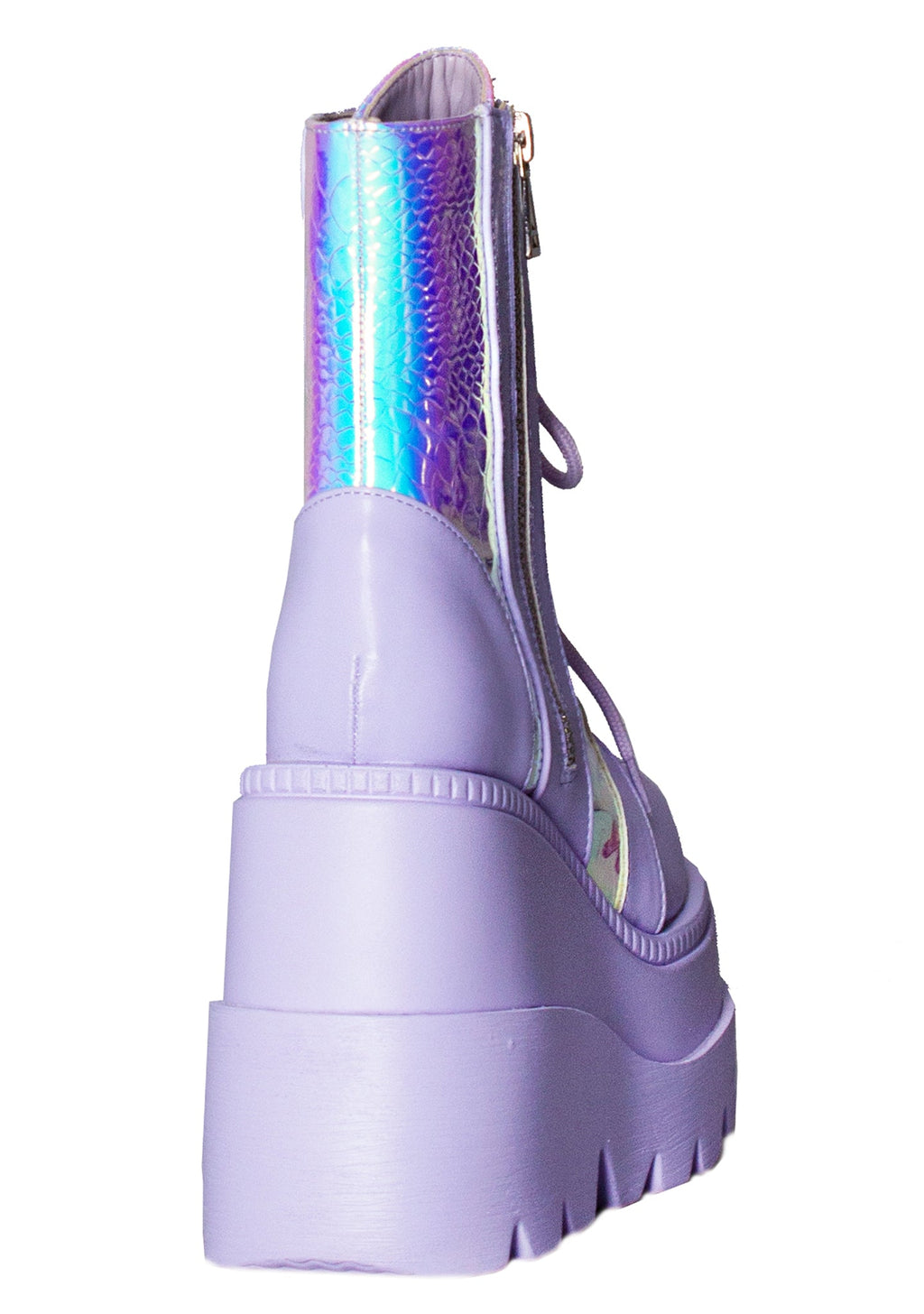  Fairy Kiss Lavender Platform Boots