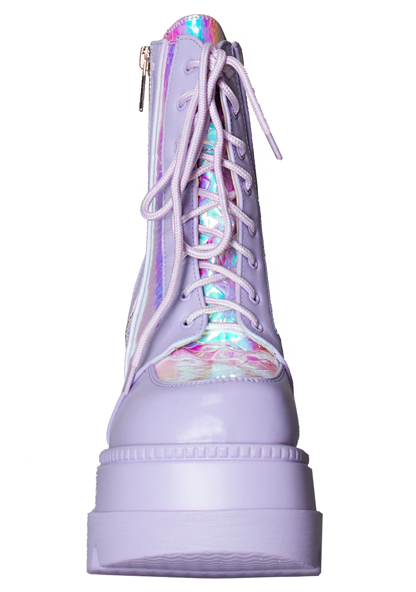  Fairy Kiss Lavender Platform Boots