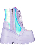  Fairy Kiss Lavender Platform Boots