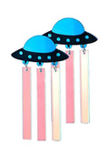 First Contact UFO Resin Earrings