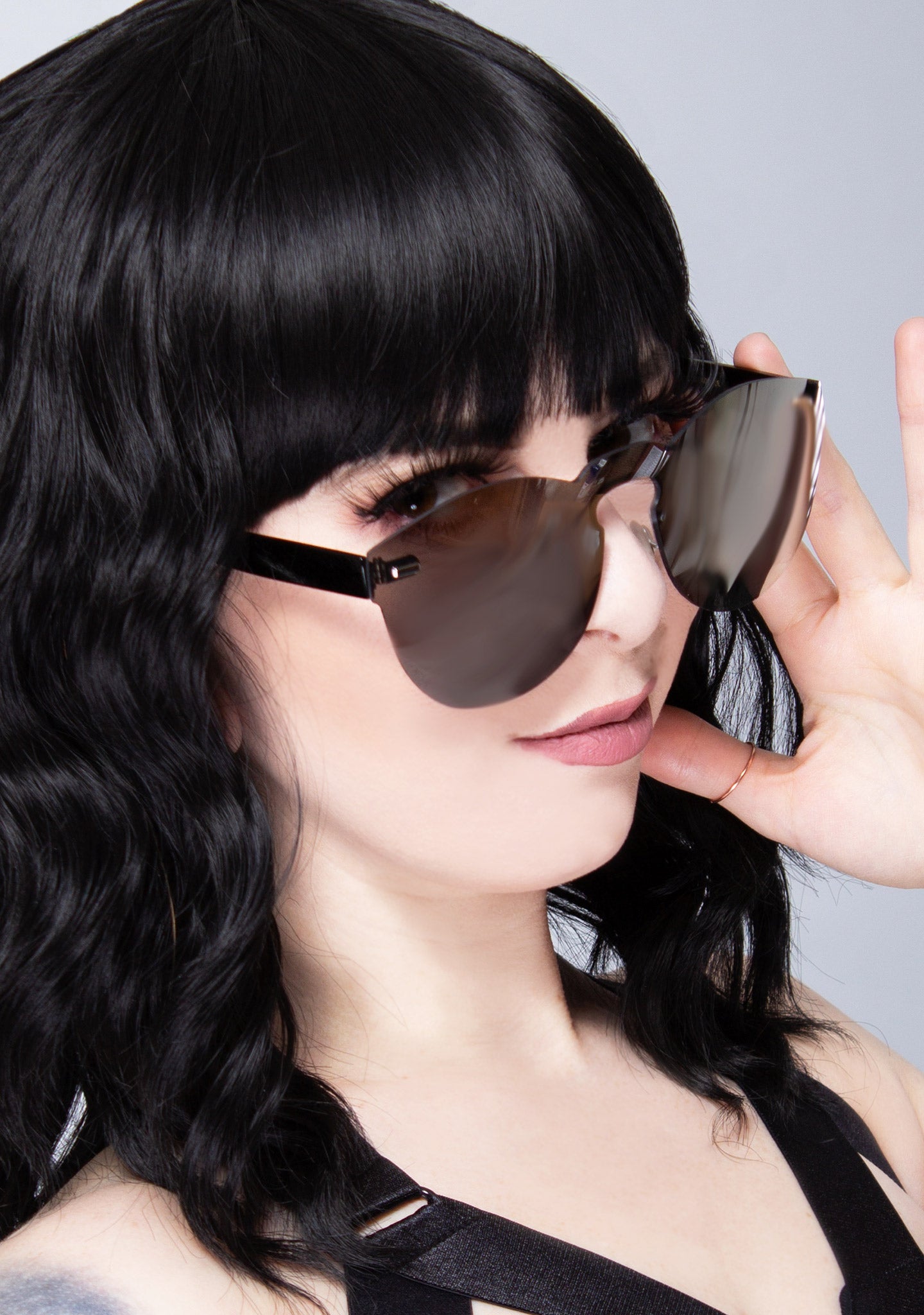  Gimmie Space Reflective Sunglasses In Silver Mirror