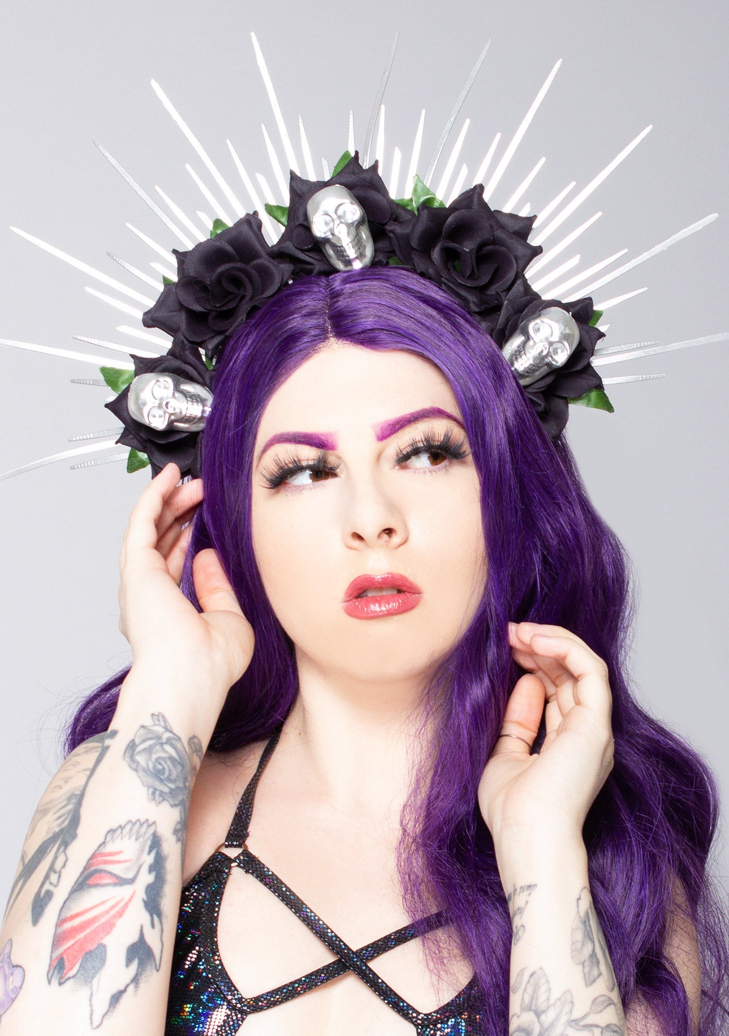  Malevolent Desire Rose Skull Crown