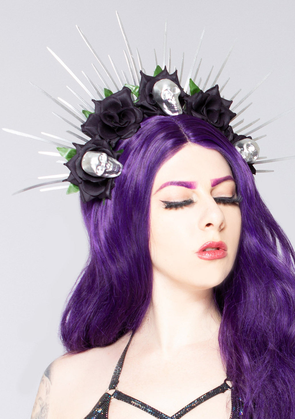  Malevolent Desire Rose Skull Crown