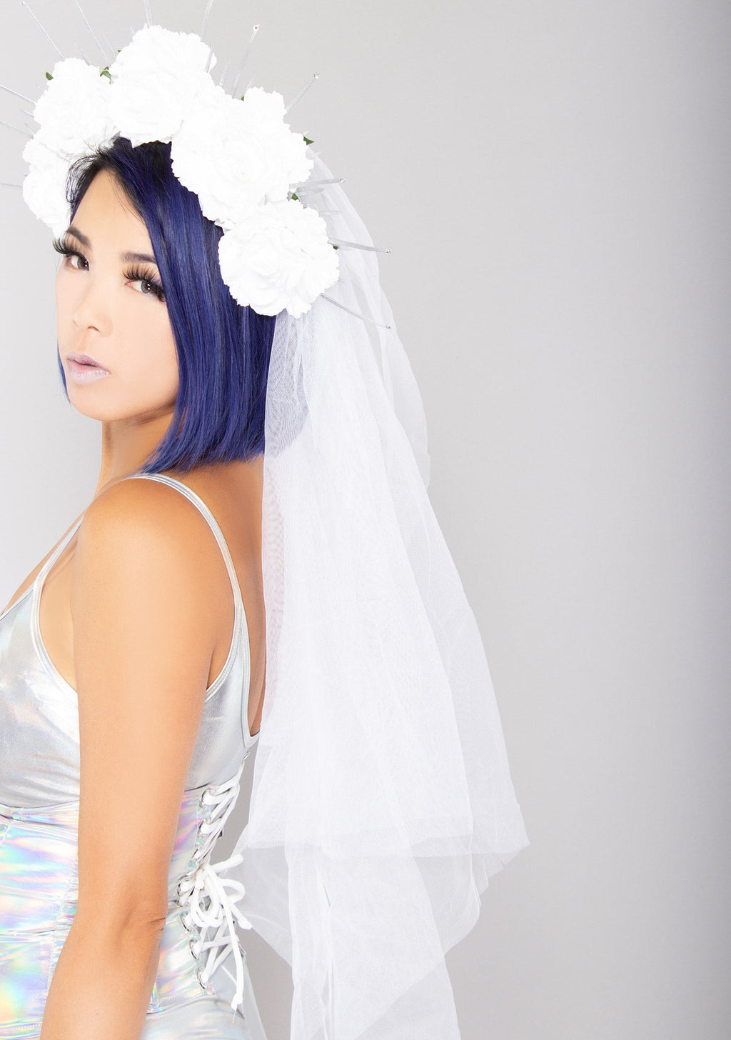  True Vision Rose Veil Crown