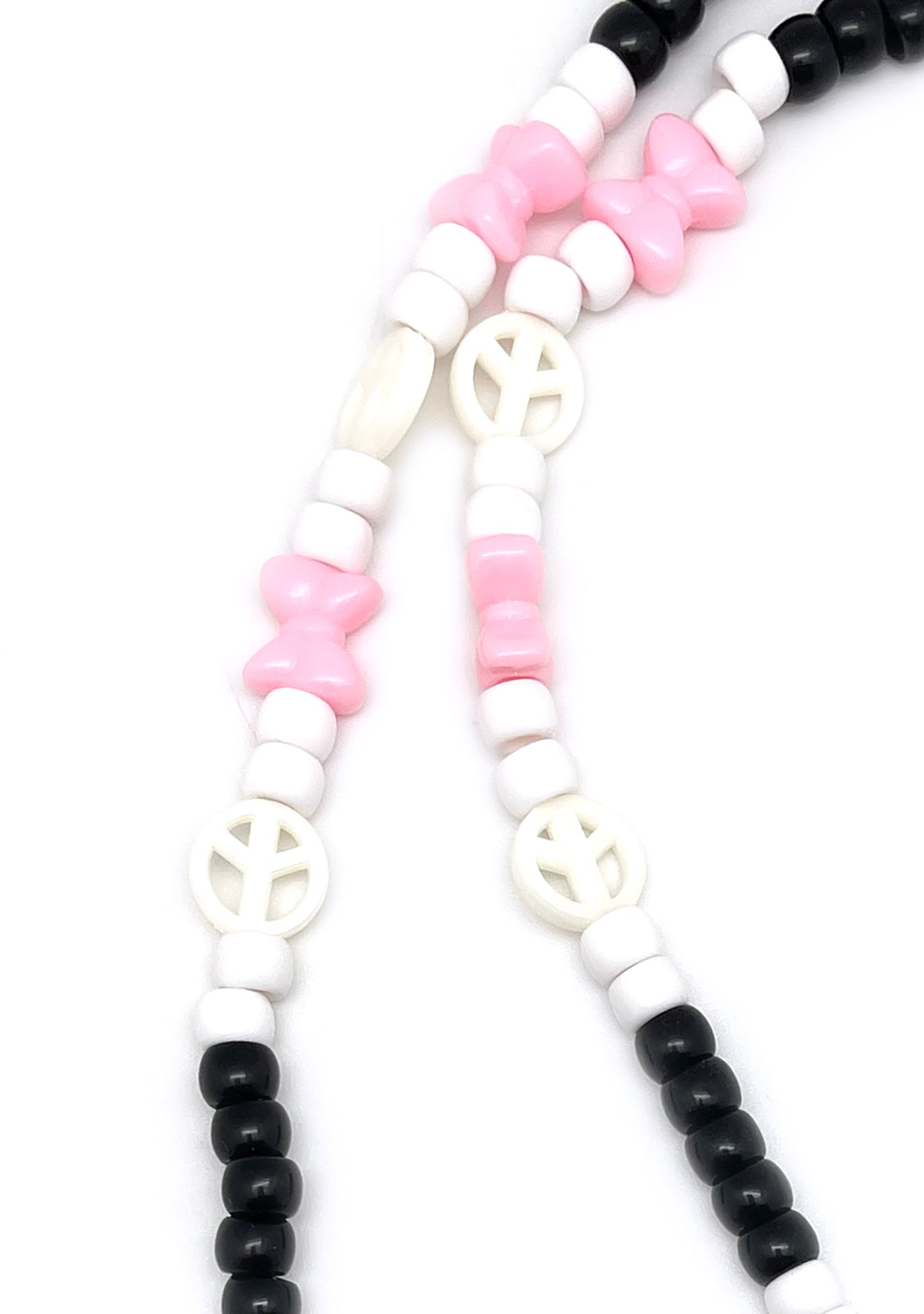  Happy Rainbow Flower Rave Kandi Necklace