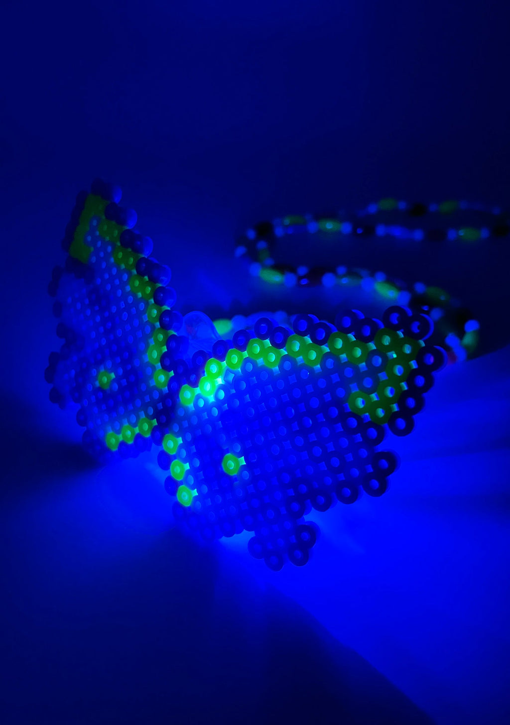  Hypnotic Fairy Wings Light Up Pacifier Rave Kandi Necklace