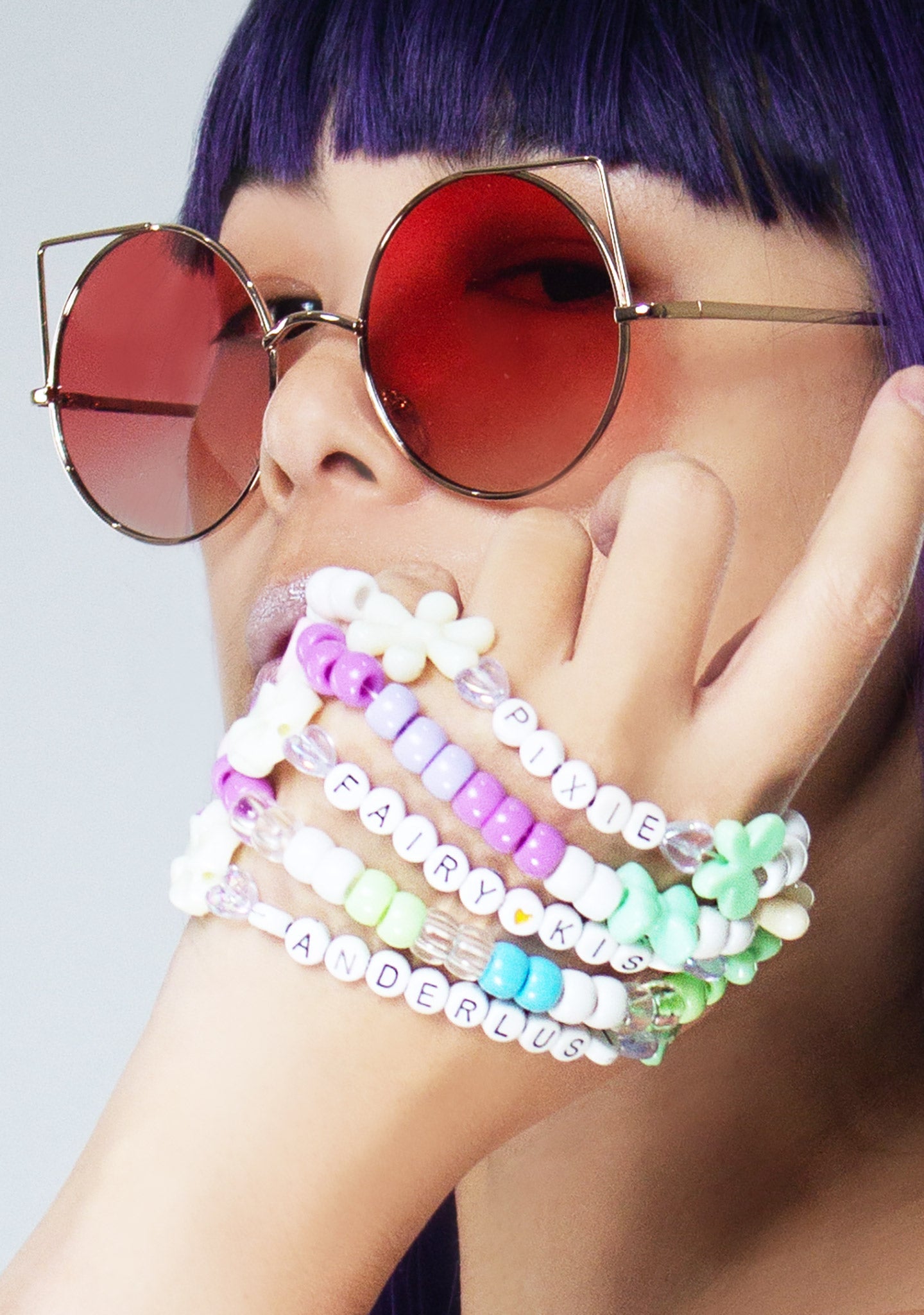  Magical Pixie 5PC Stacked Rave Kandi Bracelet