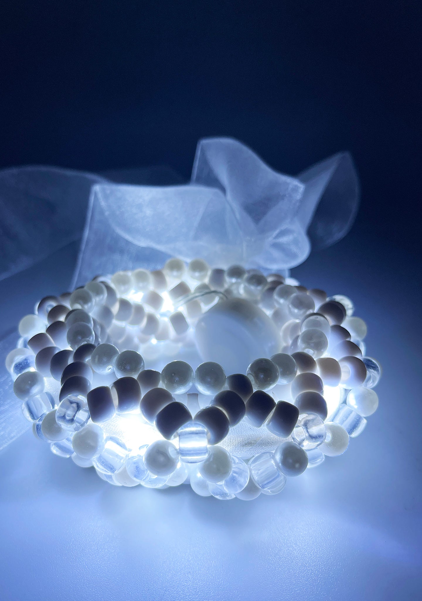  Marry Me Light Up Ribbon Rave Kandi Bracelet