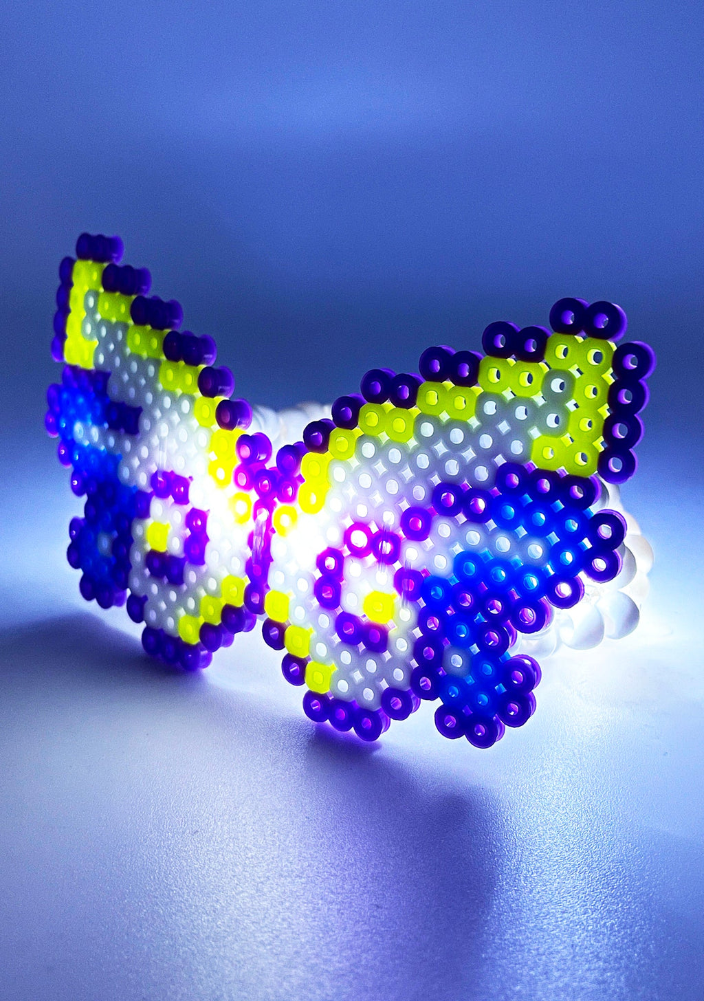 Morpho Magic Light Up Pendant Rave Kandi Bracelet