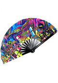  Mushroom Madness UV Reactive Rave Fan