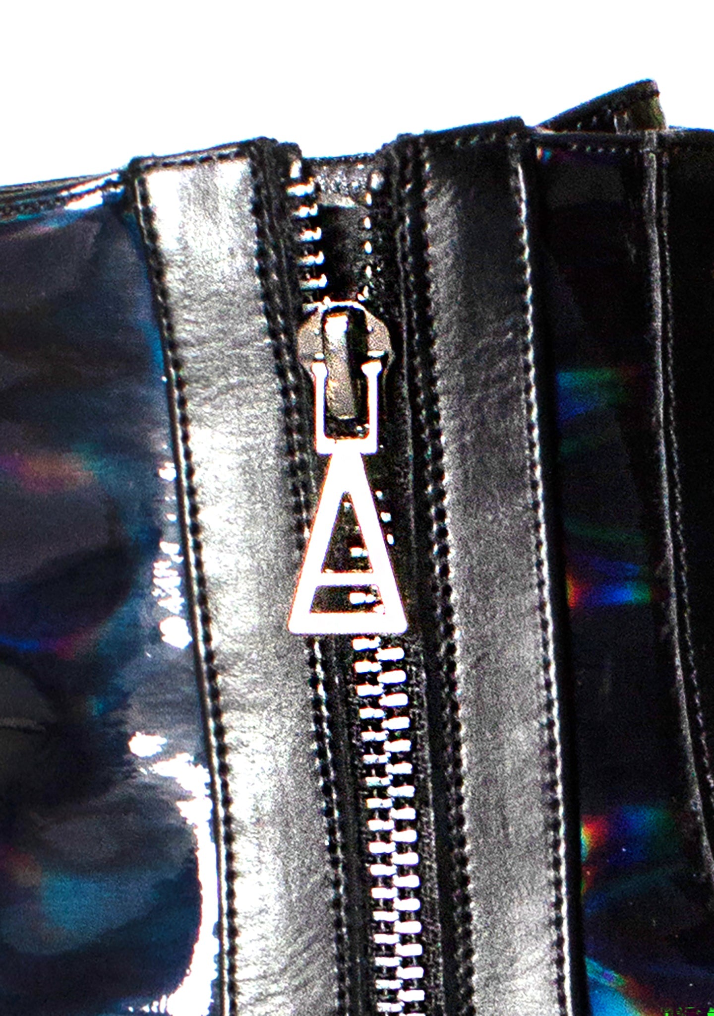  Nightshade Hi Hologram Black Platform Boots