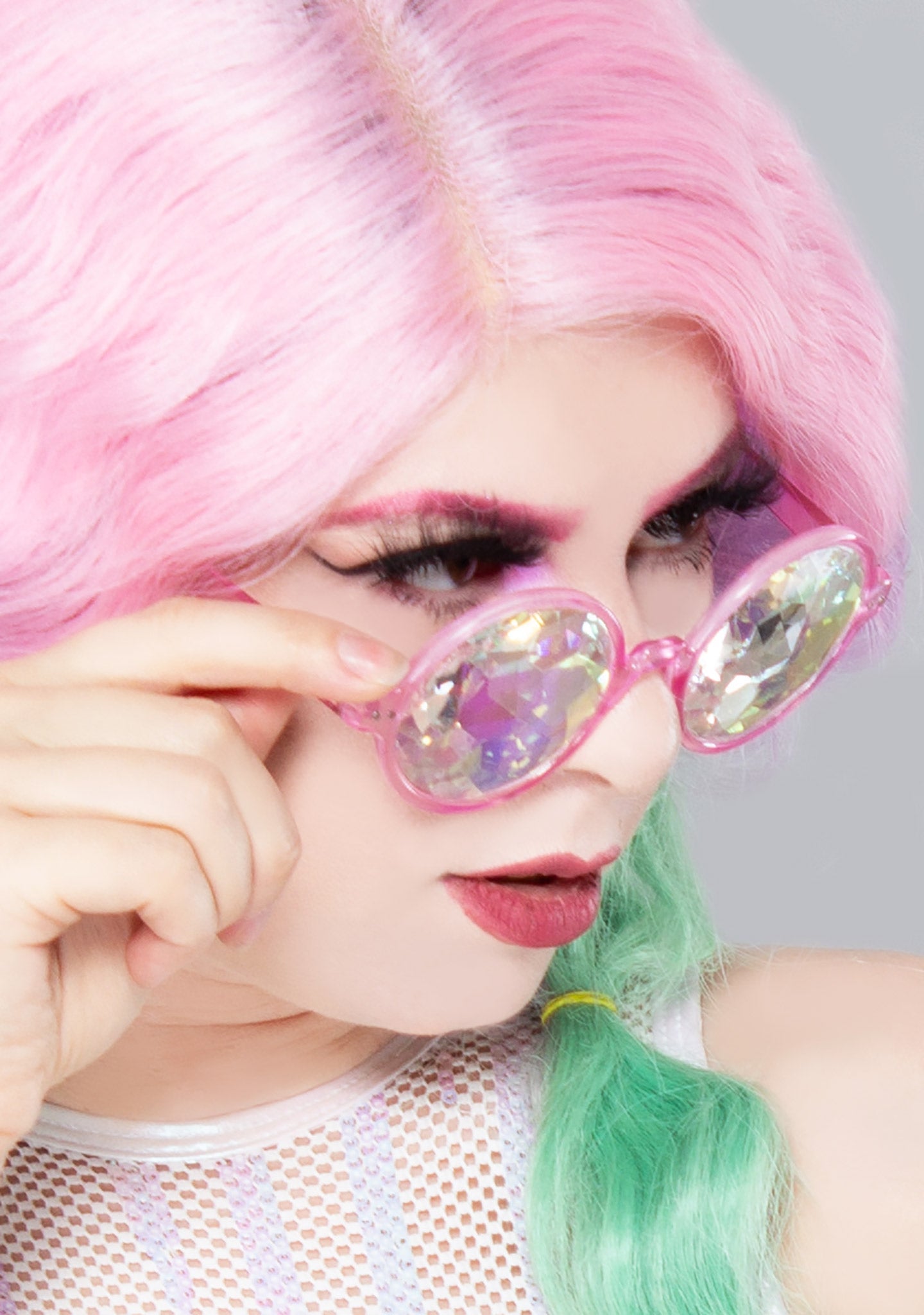  Over The Rainbow Kaleidoscope Rave Glasses