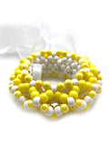  Pearlescent Sunbeam Light Up Ribbon Rave Kandi Bracelet