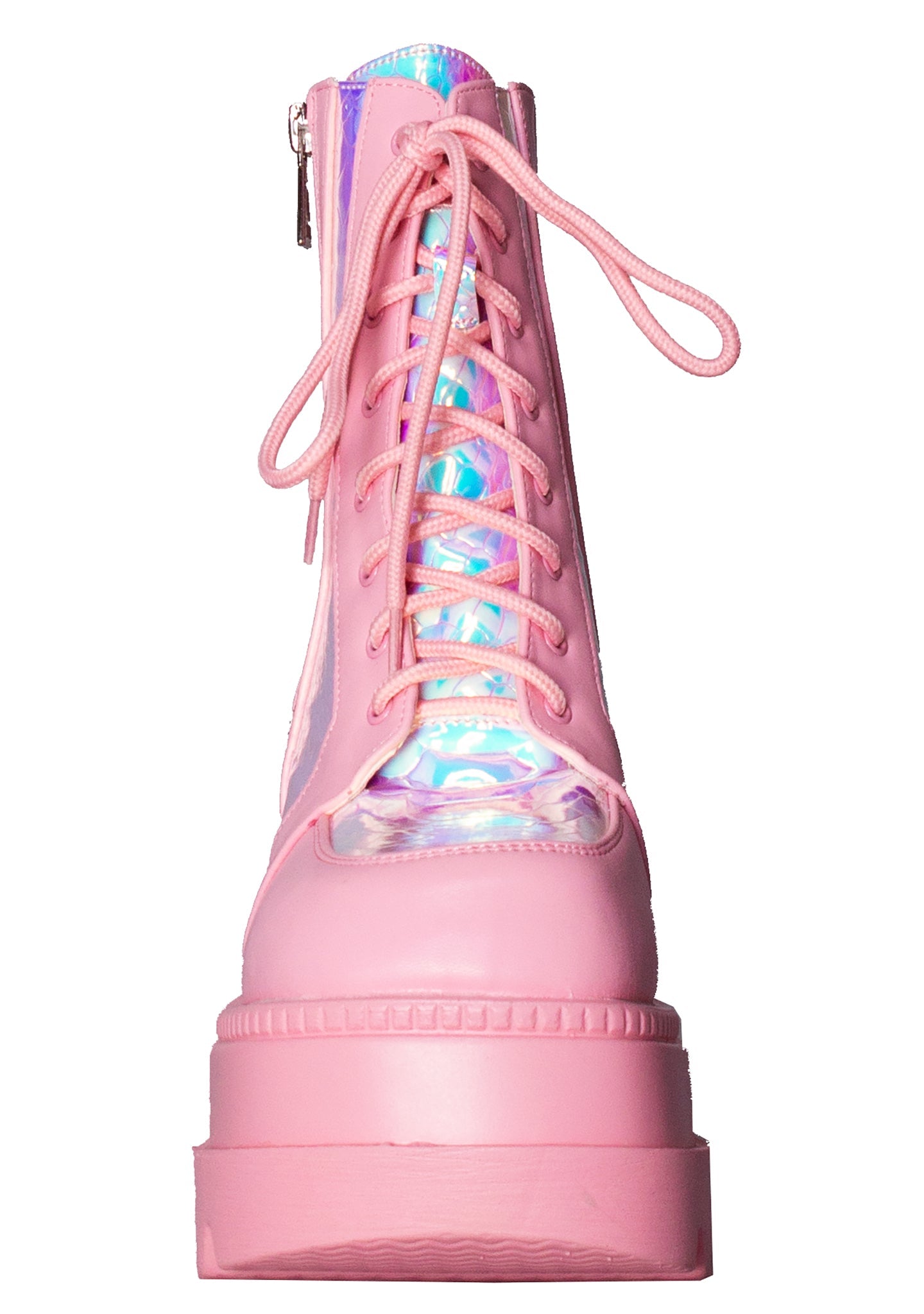  Pink Poison Pink Platform Boots