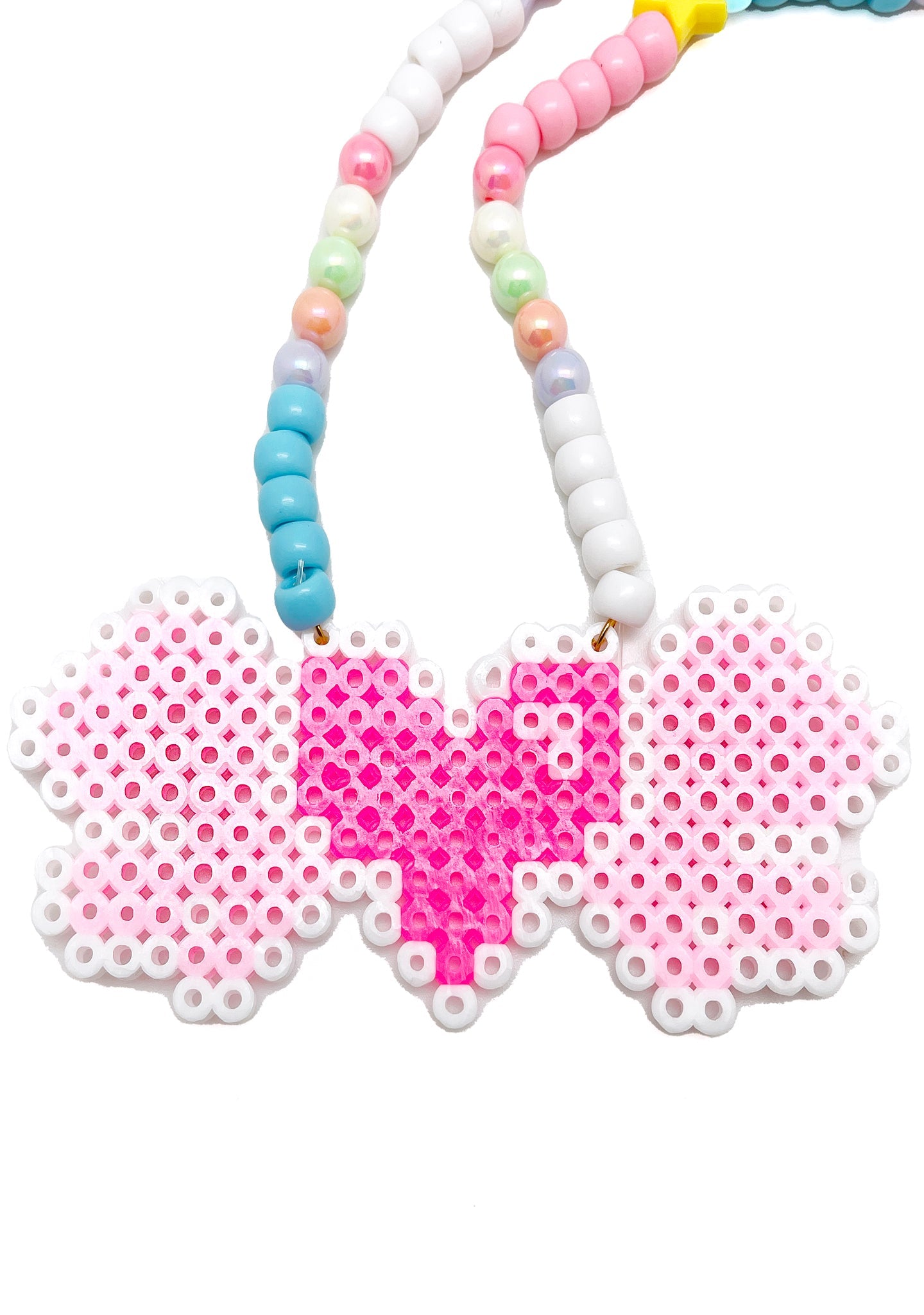  Pixel Love Rave Kandi Necklace