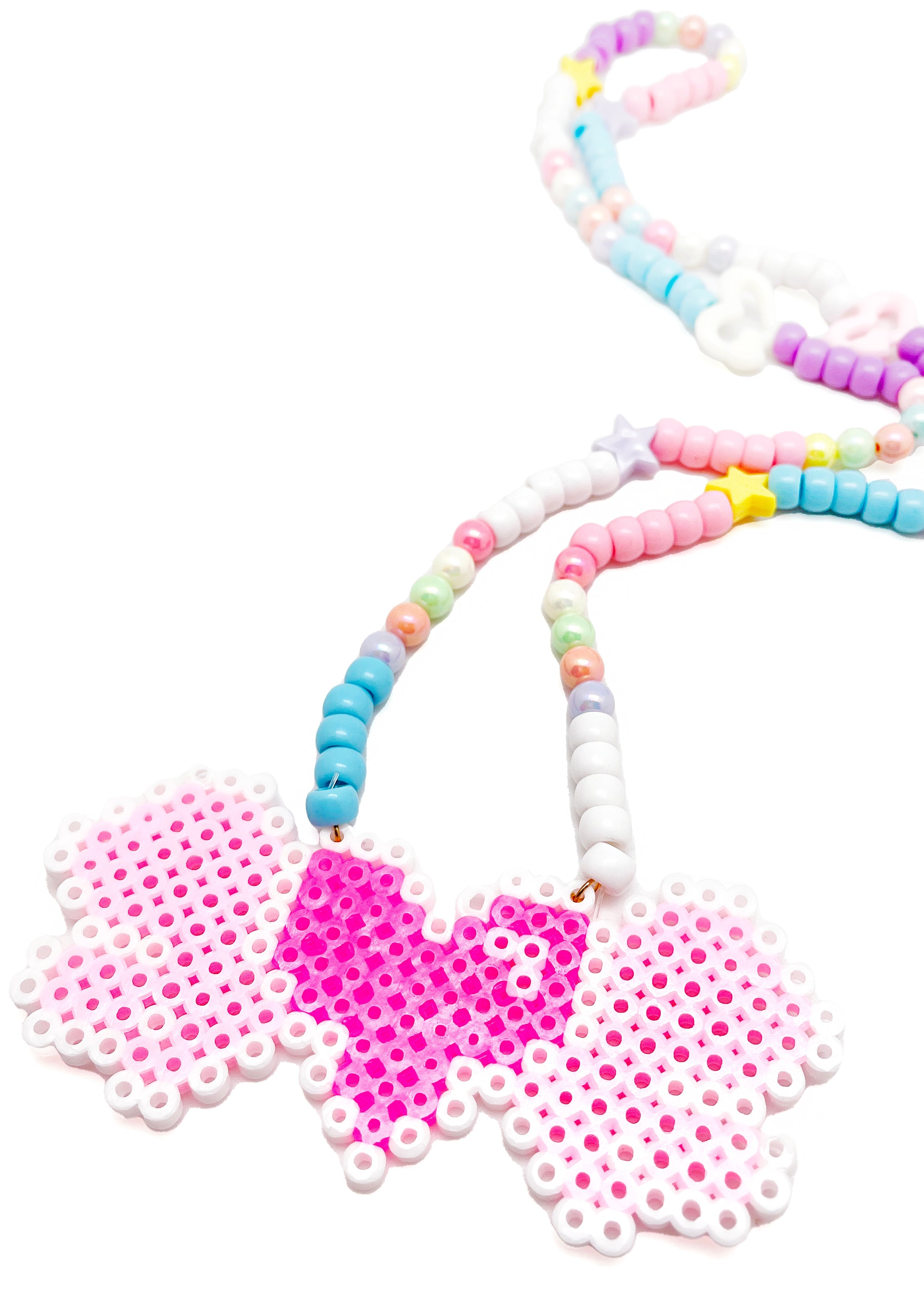  Pixel Love Rave Kandi Necklace