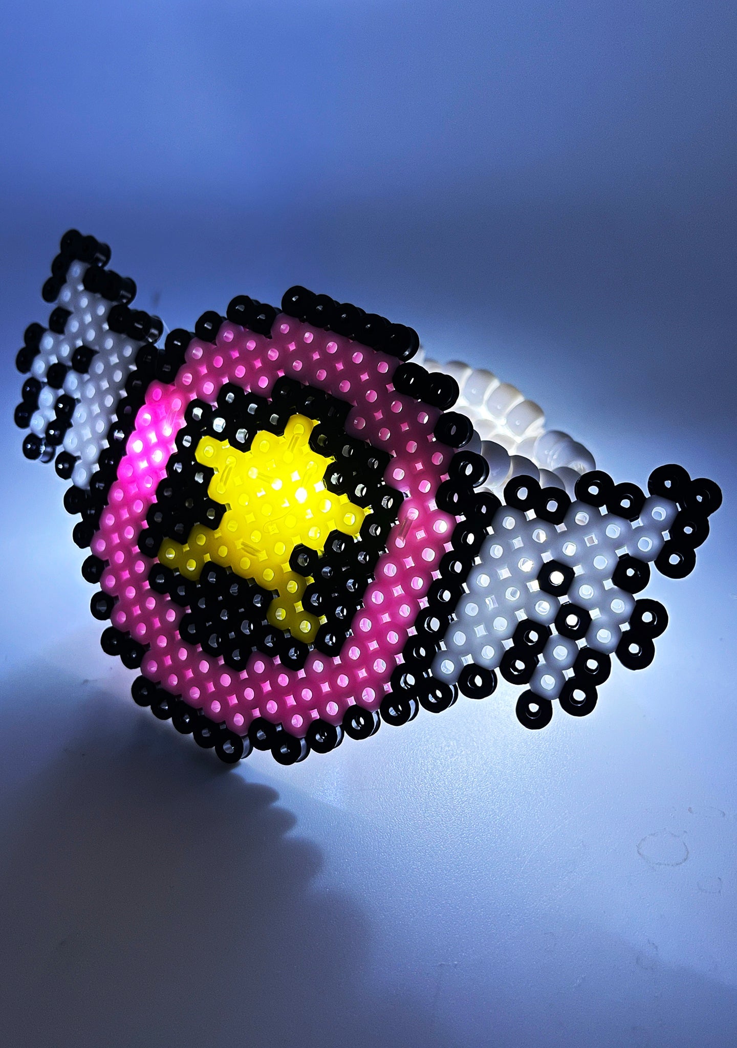  Press Start Light Up Pendant Rave Kandi Bracelet