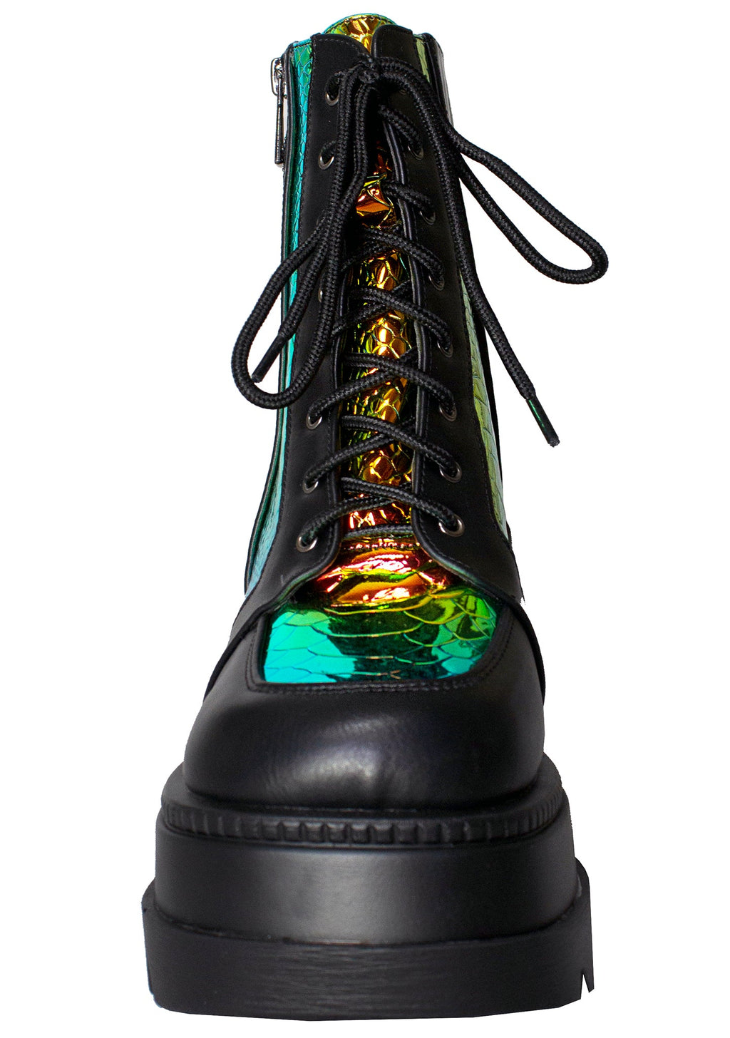  X LASR Exclusive RADIO Radioactive Black Platform Boots