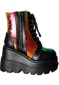  X LASR Exclusive RADIO Radioactive Black Platform Boots
