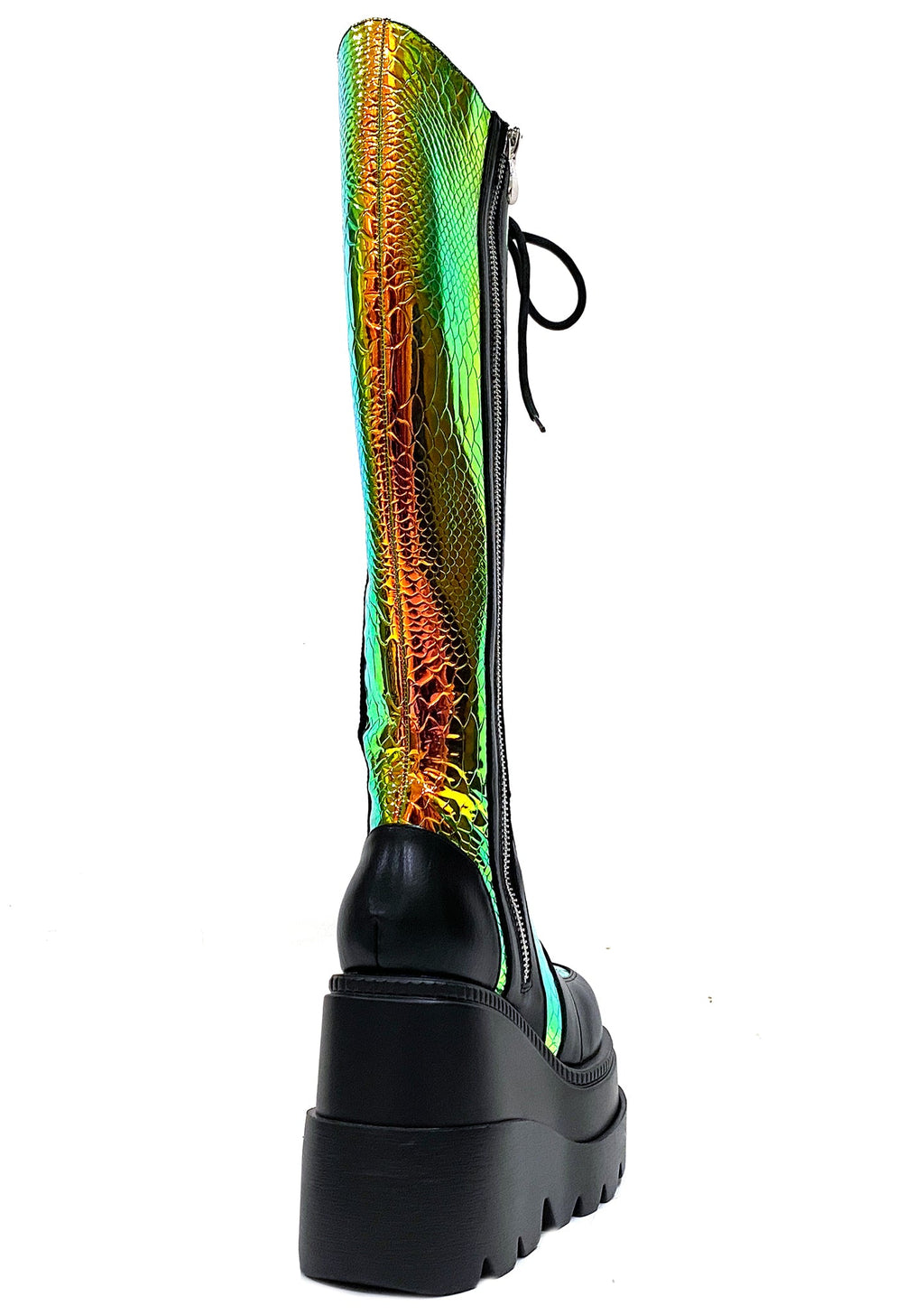  Radioactive Hi Black Platform Boots