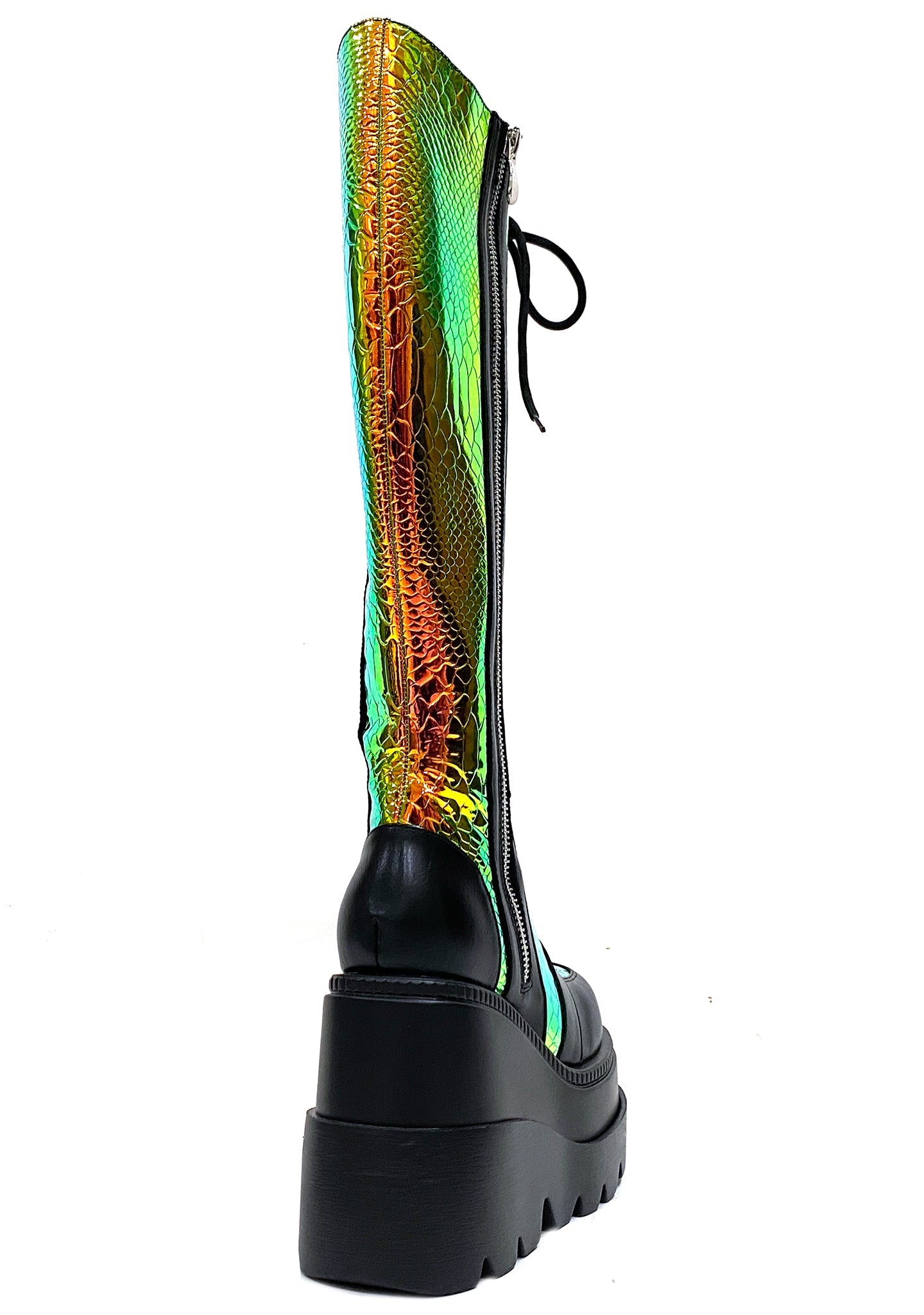  Radioactive Hi Black Platform Boots