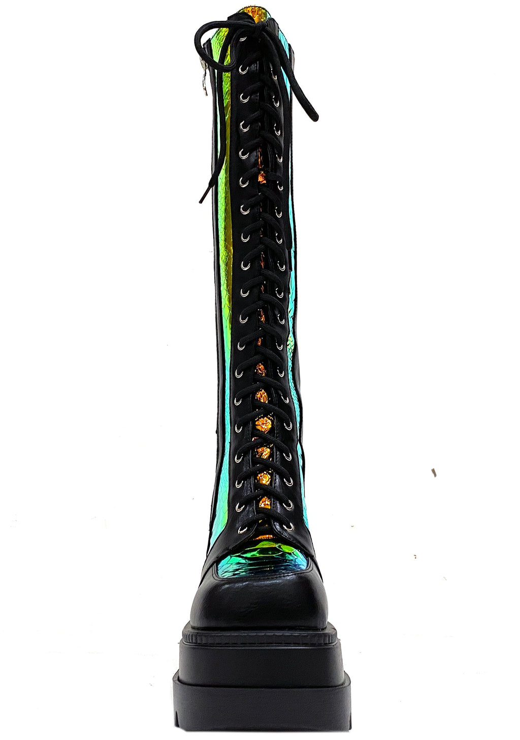  Radioactive Hi Black Platform Boots