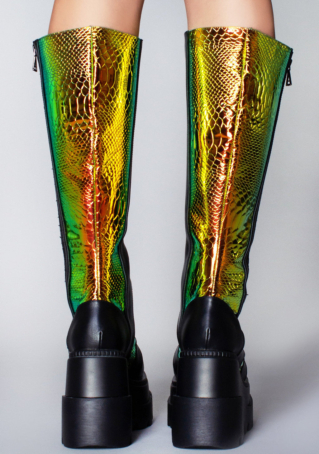  Radioactive Hi Black Platform Boots