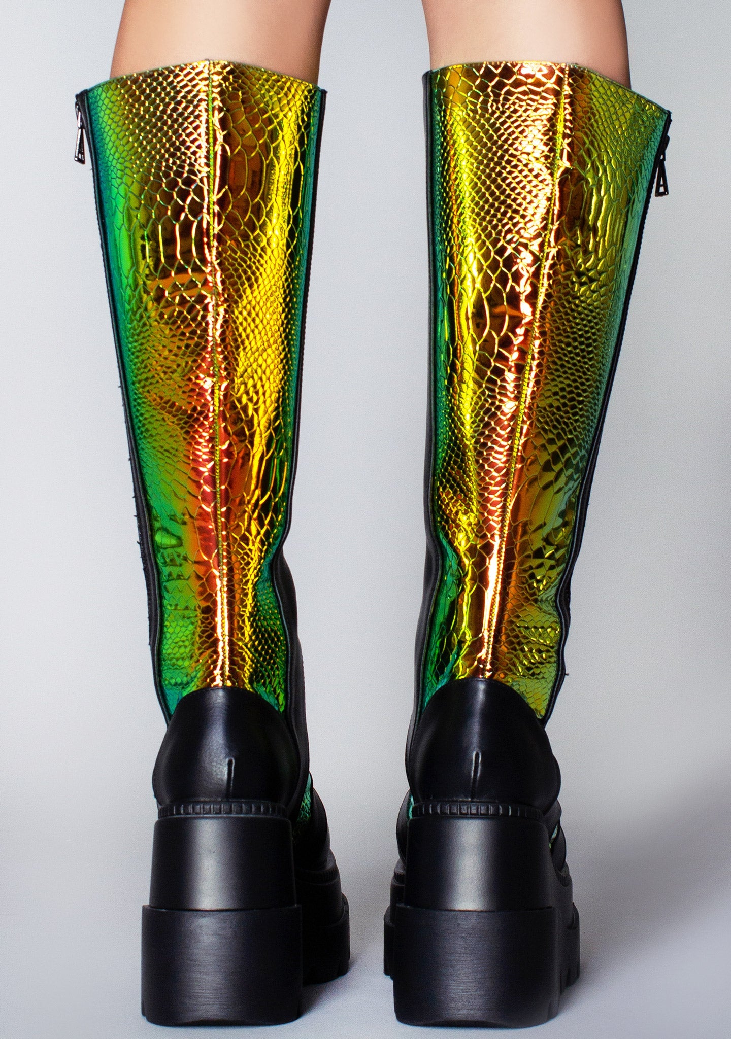  Radioactive Hi Black Platform Boots