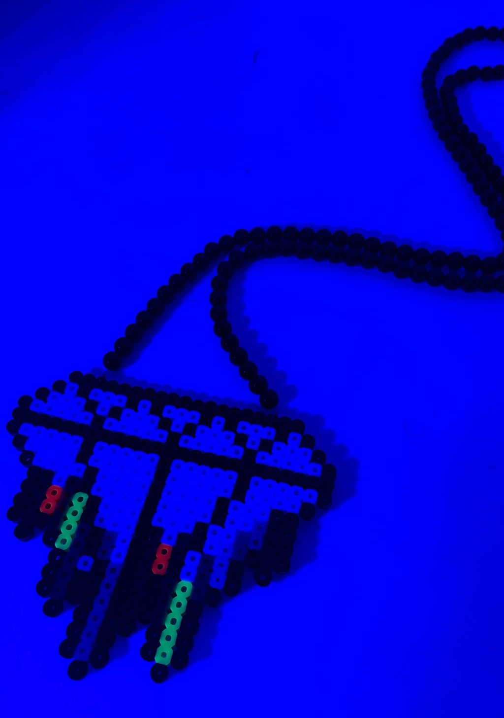  Rainbow Diamond Rave Kandi Necklace