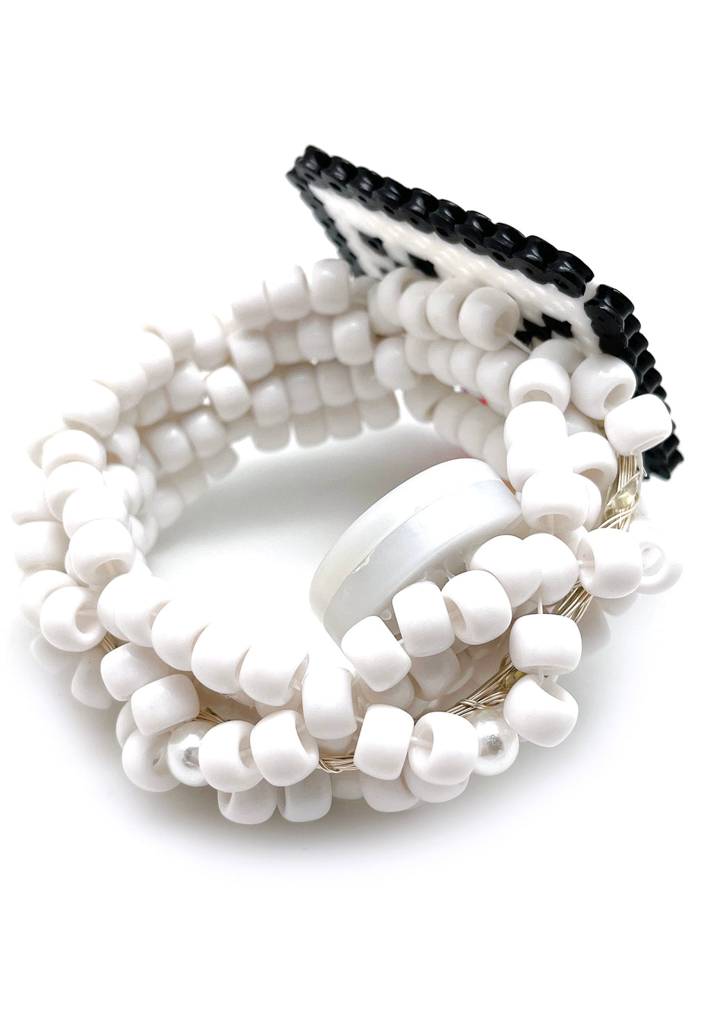  Silly Emoticon Light Up Pendant Rave Kandi Bracelet