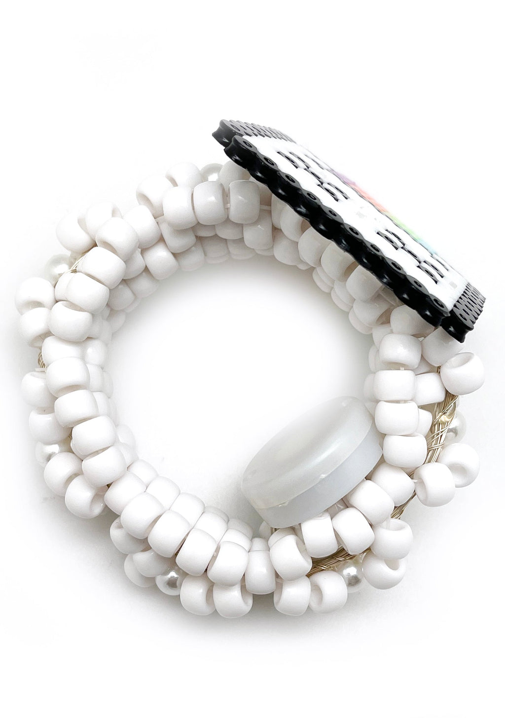  Silly Emoticon Light Up Pendant Rave Kandi Bracelet