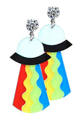  Space Case UFO Resin Earrings