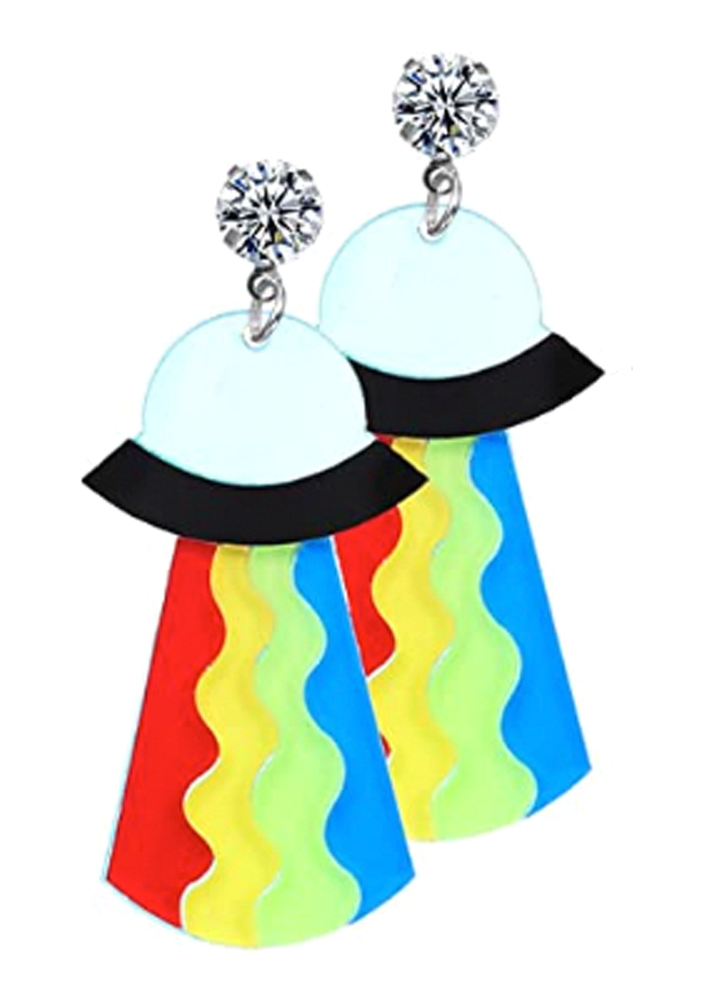  Space Case UFO Resin Earrings