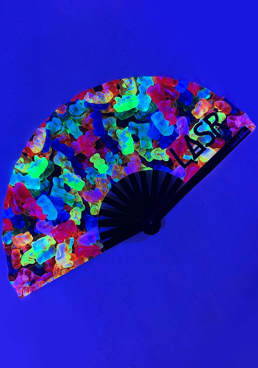  Sugar High Gummy Bear UV Reactive Rave Fan