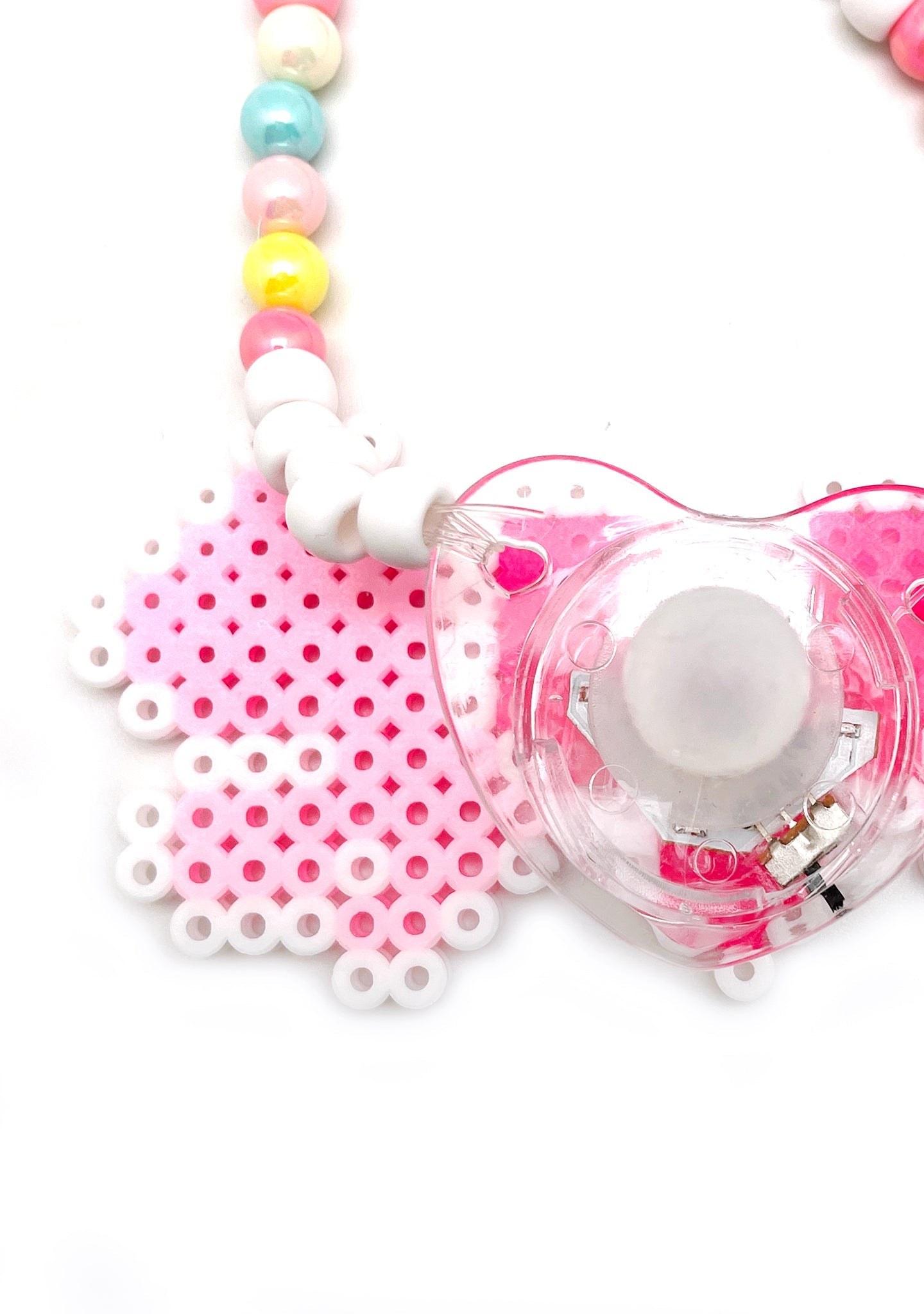  Sweet Candy Light Up Pacifier Rave Kandi Necklace