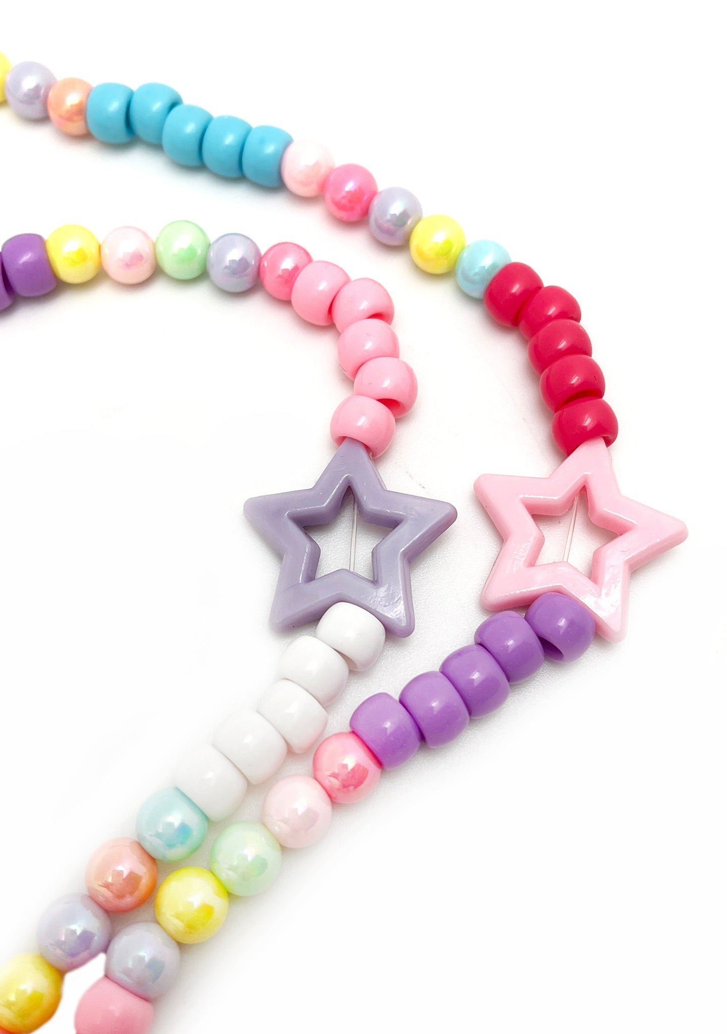  Sweetheart Synthwave Light Up Pacifier Rave Kandi Necklace