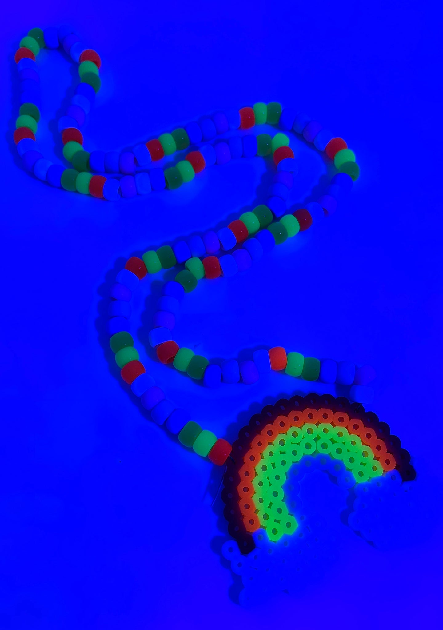  Taste The Rainbow Rave Kandi Necklace