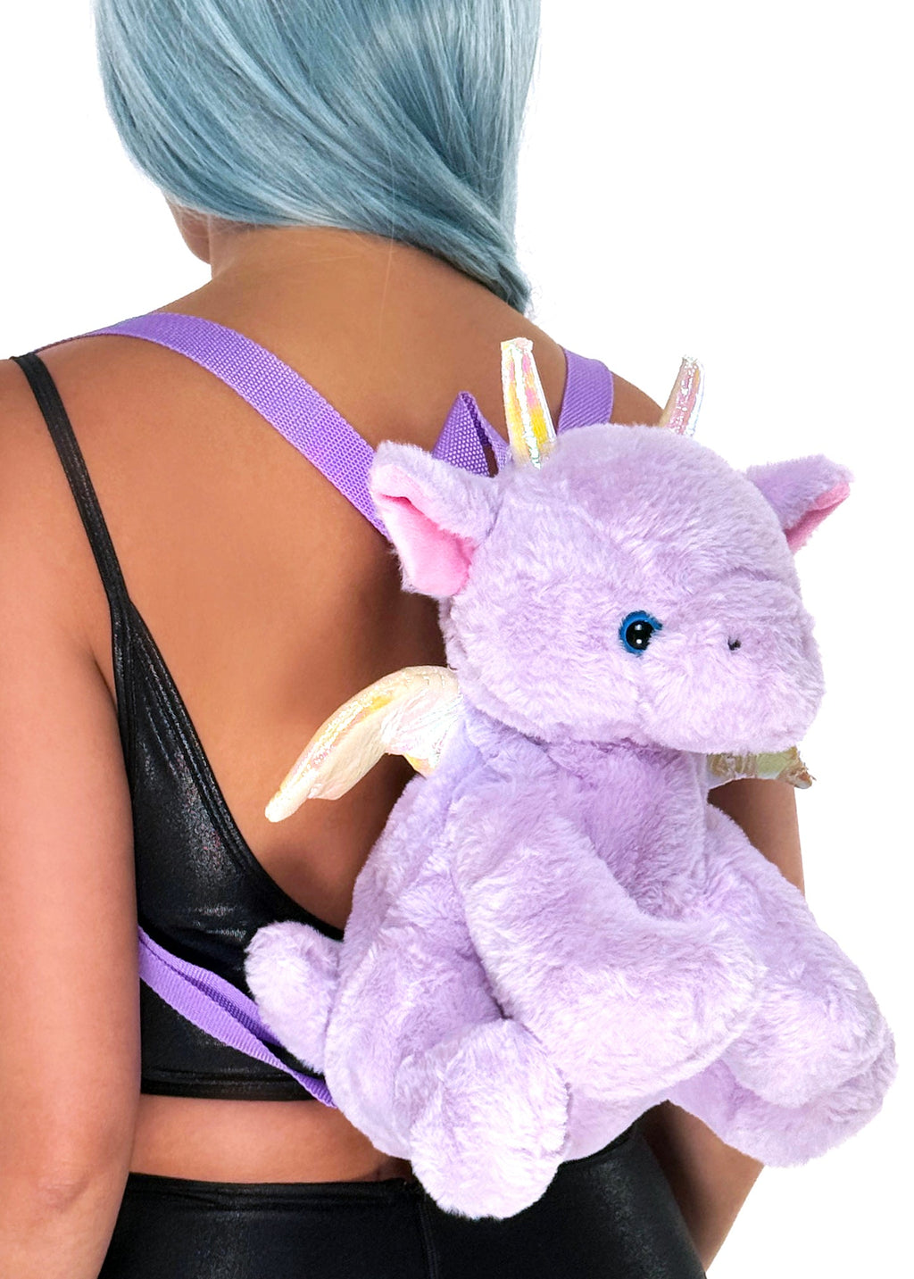  Mystical Twilight Dragon Plush Backpack