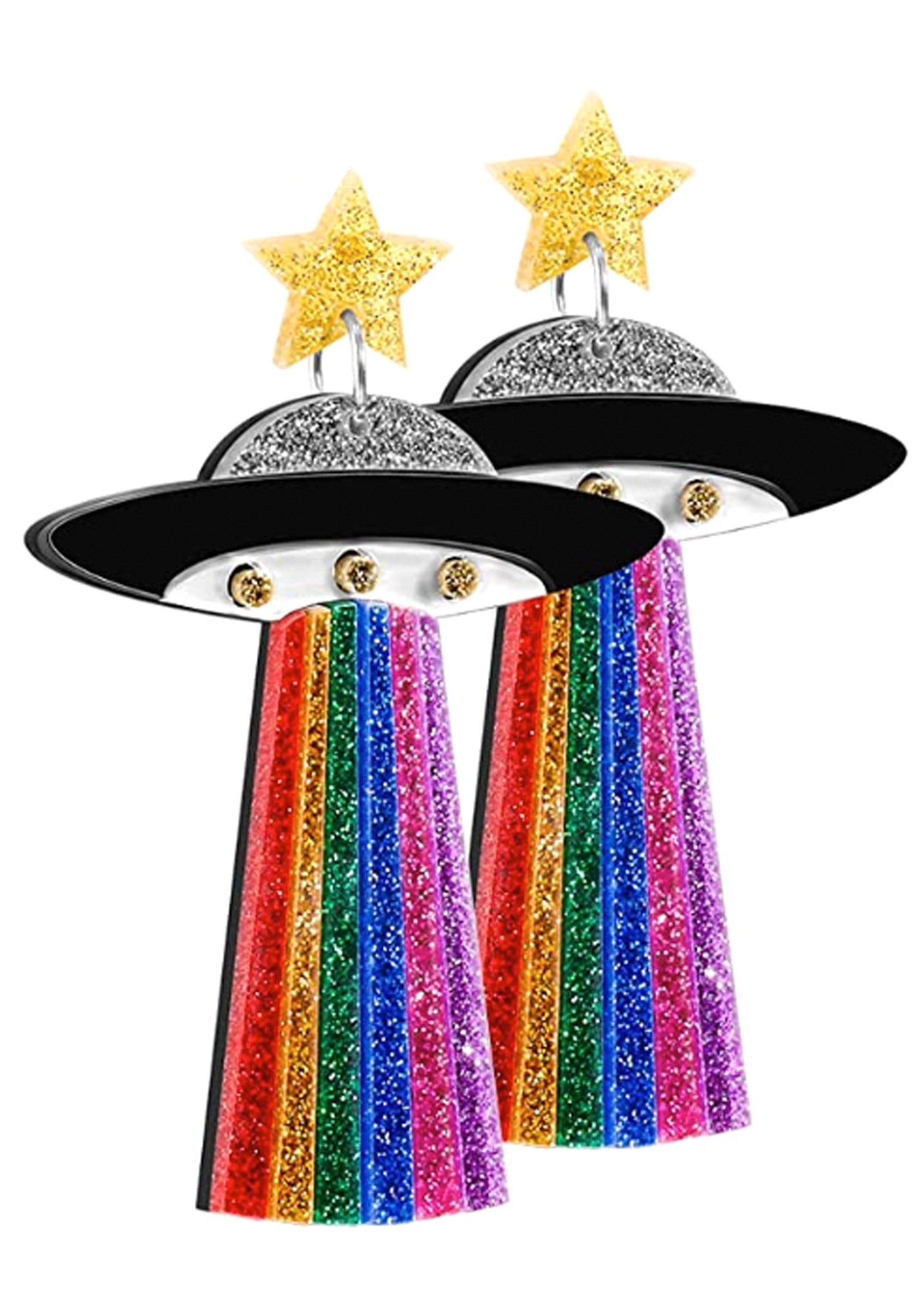  UFO Sighting Resin Earrings