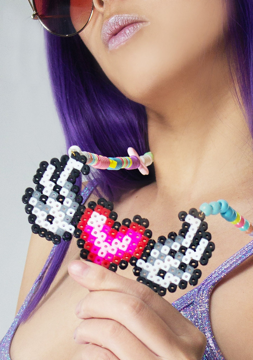  Wings Of Love Rave Kandi Necklace