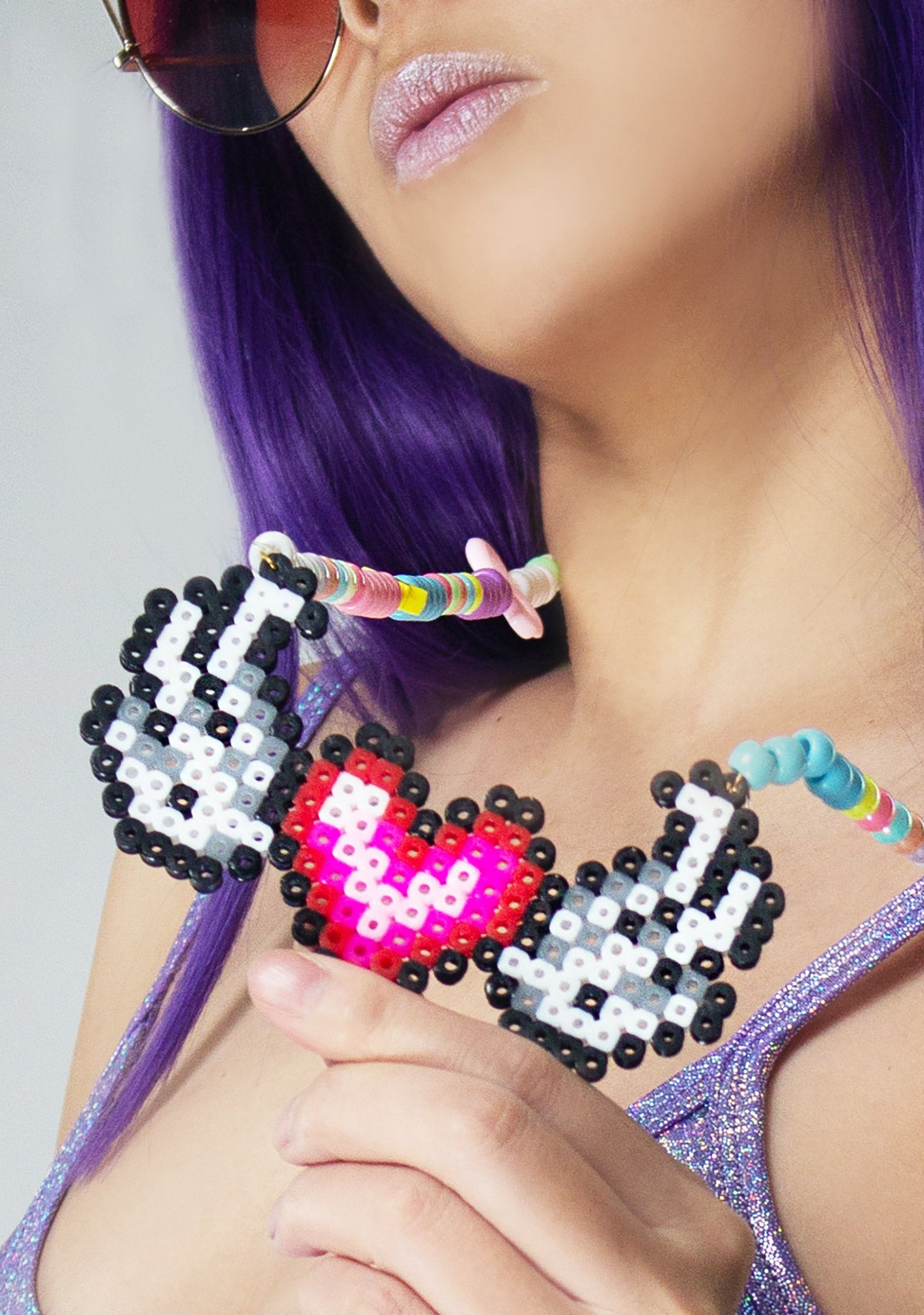  Wings Of Love Rave Kandi Necklace