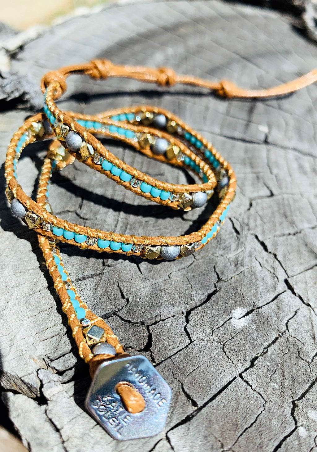  X Katie Soleil Marigold Double Wrap Beaded Bracelet