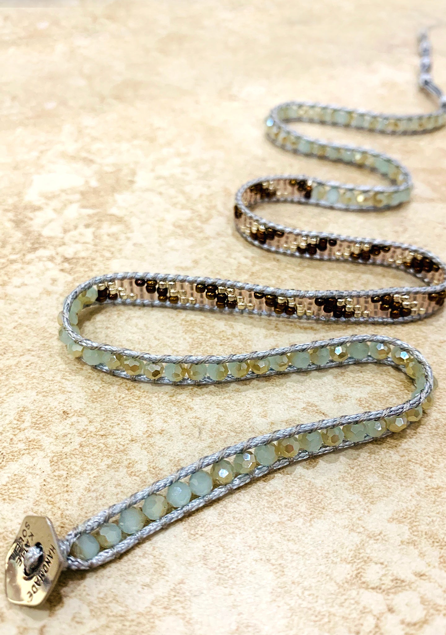  X Katie Soleil Sienna Triple Wrap Beaded Bracelet