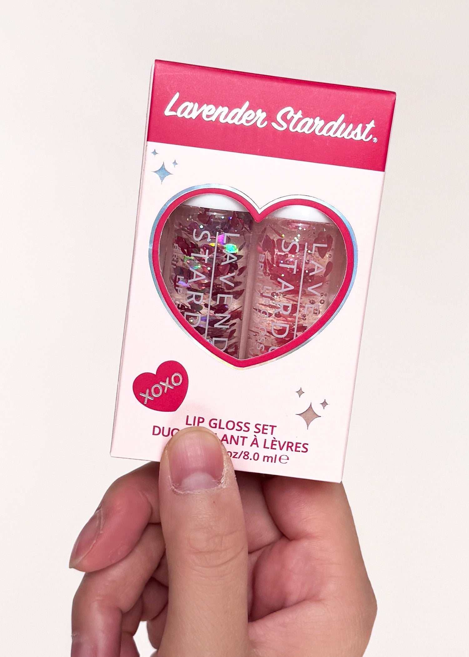  Sweetheart Glitter Lip Gloss 2PC Box Set