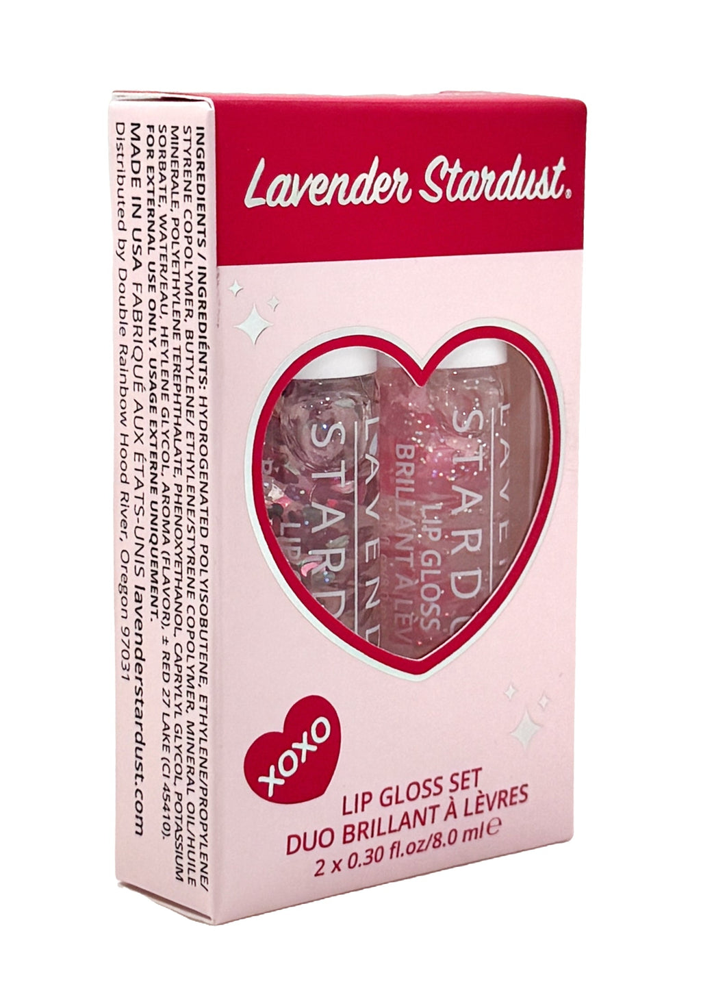  Sweetheart Glitter Lip Gloss 2PC Box Set